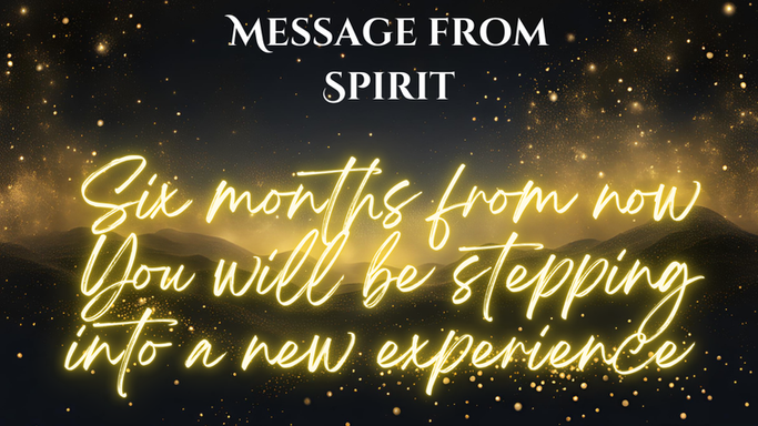 Six months from now you will be stepping into a new experience [All Access]